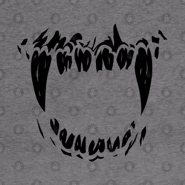 Monster Fangs - Vampire Fangs - Zombie Fangs - horror, goth, creepy by Wanderer Bat